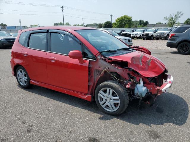 JHMGD38647S047090 - 2007 HONDA FIT S 红色 照片 4