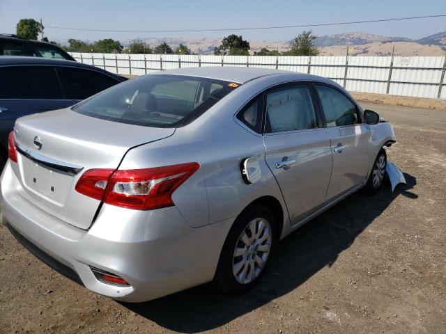 3N1AB7AP3HY336071 - 2017 NISSAN SENTRA S SILVER photo 3