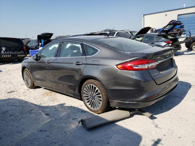 3FA6P0RU7JR191404 - 2018 FORD FUSION TITANIUM/PLATINUM HEV GRAY photo 2