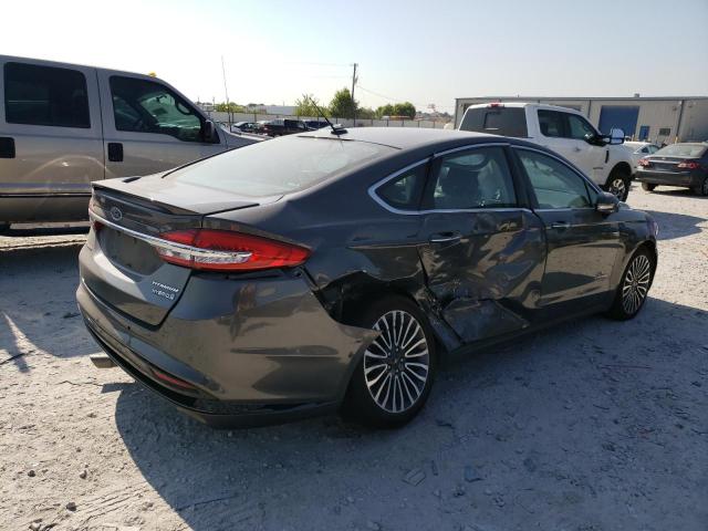 3FA6P0RU7JR191404 - 2018 FORD FUSION TITANIUM/PLATINUM HEV GRAY photo 3