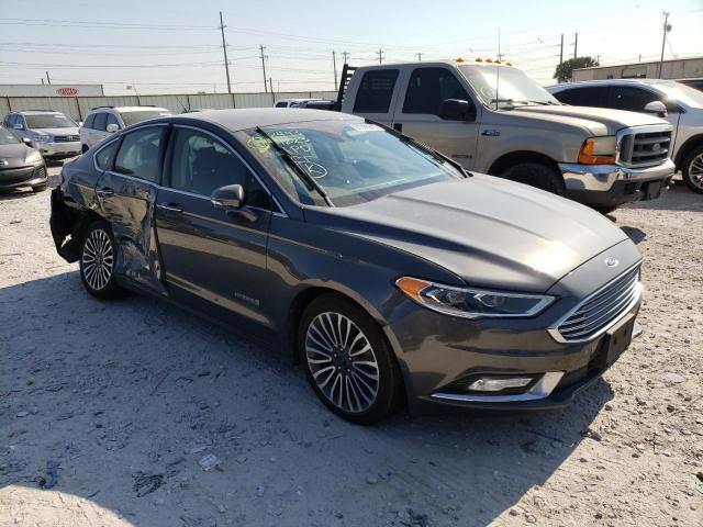 3FA6P0RU7JR191404 - 2018 FORD FUSION TITANIUM/PLATINUM HEV GRAY photo 4