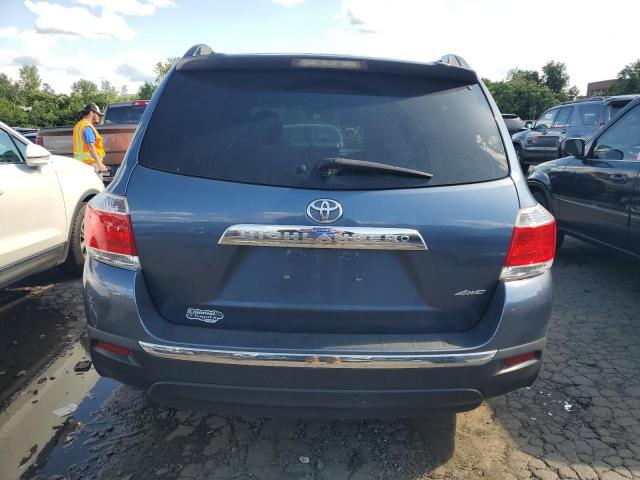 5TDBK3EH5DS223690 - 2013 TOYOTA HIGHLANDER BASE BLUE photo 6