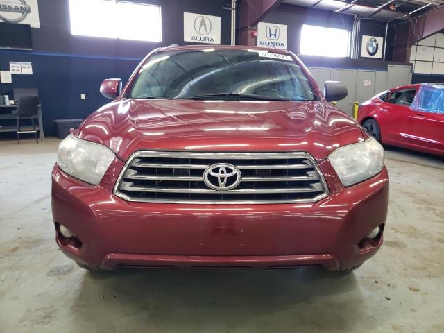 5TDEK3EH5AS005662 - 2010 TOYOTA HIGHLANDER SPORT RED photo 5