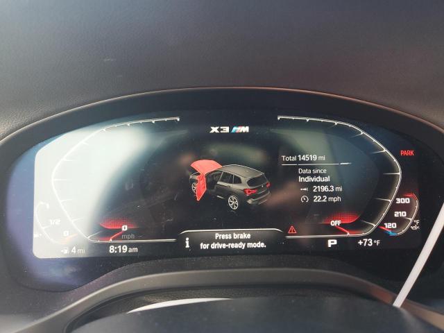 5YM13EC06P9N64558 - 2023 BMW X3 M SILVER photo 9