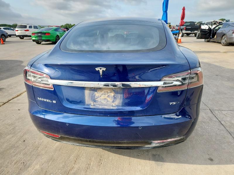5YJSA1E26JF275221 - 2018 TESLA MODEL S 蓝色 照片 6