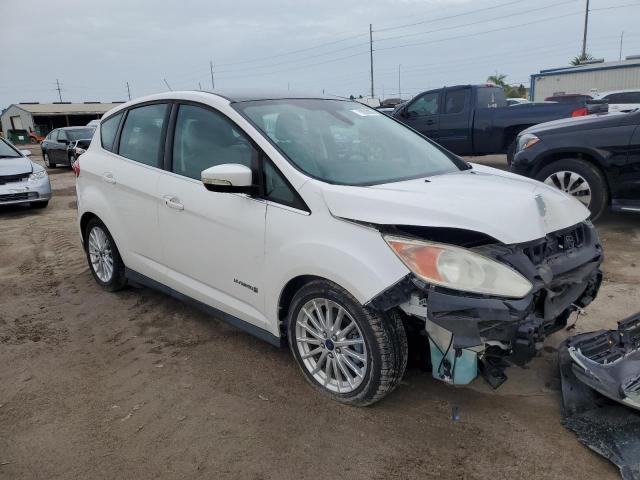 1FADP5BU8EL518461 - 2014 FORD C-MAX SEL WHITE photo 4