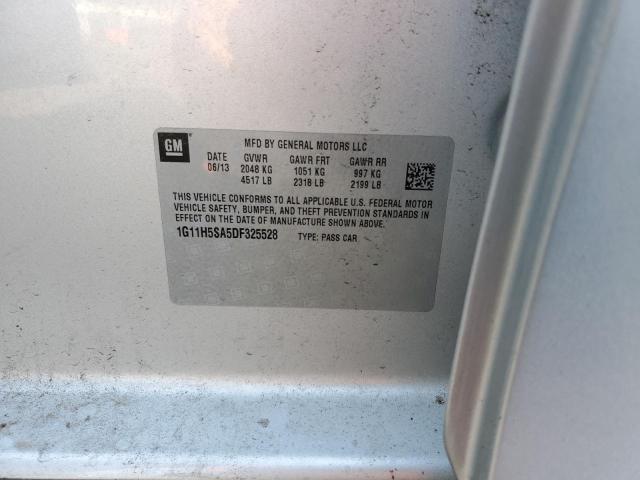 1G11H5SA5DF325528 - 2013 CHEVROLET MALIBU LTZ Gümüş foto 12