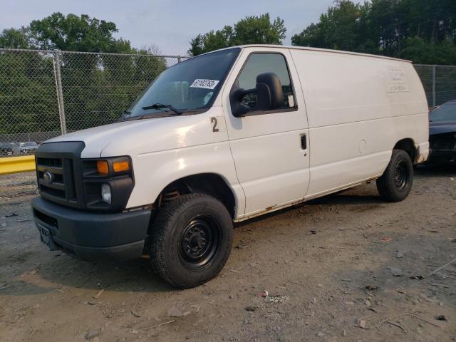 1FTNE14W38DB26773 - 2008 FORD ECONOLINE E150 VAN WHITE photo 1