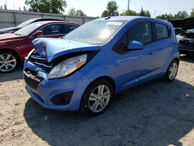 KL8CD6S93EC481280 - 2014 CHEVROLET SPARK 1LT BLUE photo 1