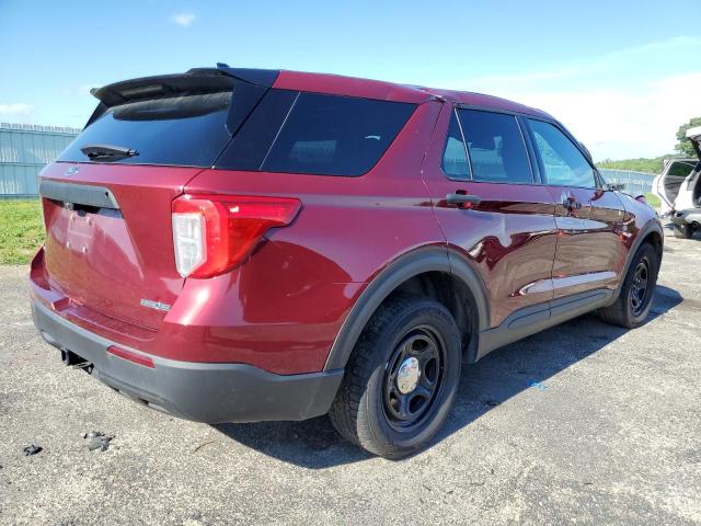 1FM5K8AB7LGC15526 - 2020 FORD EXPLORER POLICE INTERCEPTOR RED photo 3