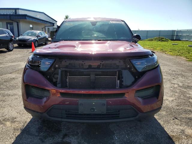 1FM5K8AB7LGC15526 - 2020 FORD EXPLORER POLICE INTERCEPTOR RED photo 5