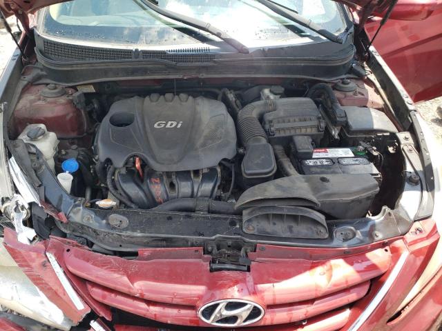 5NPEB4AC8DH505051 - 2013 HYUNDAI SONATA GLS RED photo 11