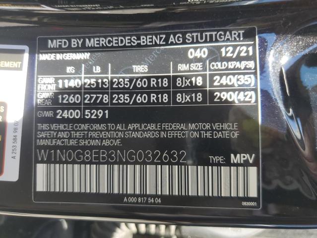 W1N0G8EB3NG032632 - 2022 MERCEDES-BENZ GLC 300 4MATIC BLACK photo 13