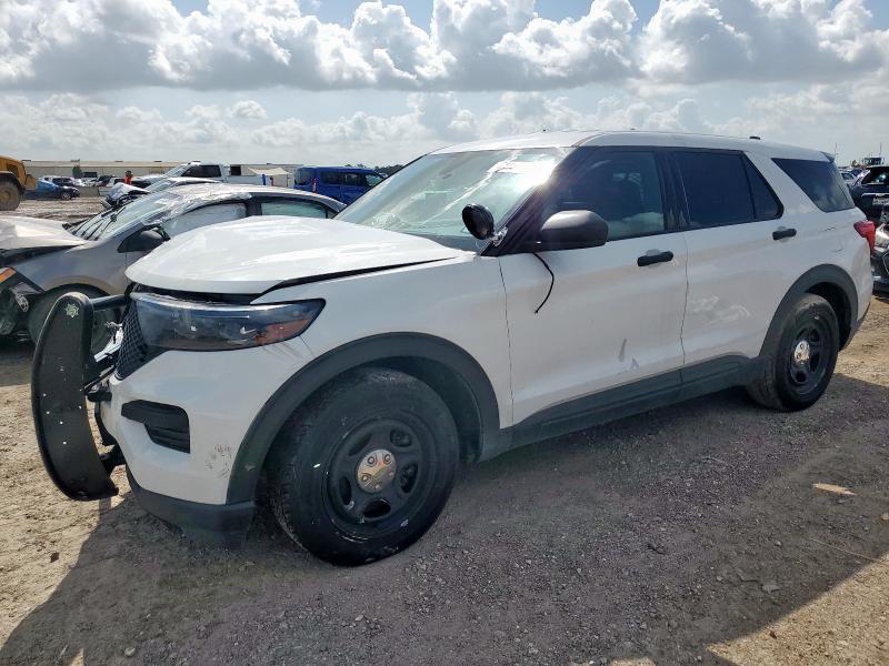 1FM5K8AC5NGA07866 - 2022 FORD EXPLORER POLICE INTERCEPTOR WHITE photo 1