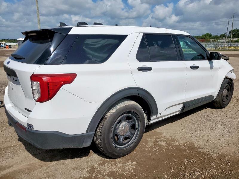 1FM5K8AC5NGA07866 - 2022 FORD EXPLORER POLICE INTERCEPTOR WHITE photo 3