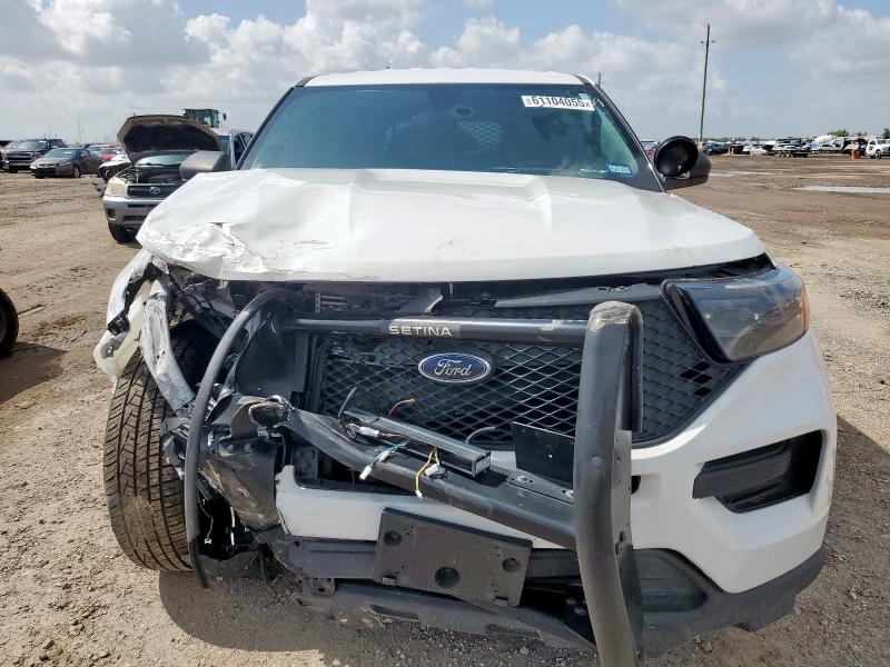 1FM5K8AC5NGA07866 - 2022 FORD EXPLORER POLICE INTERCEPTOR WHITE photo 5