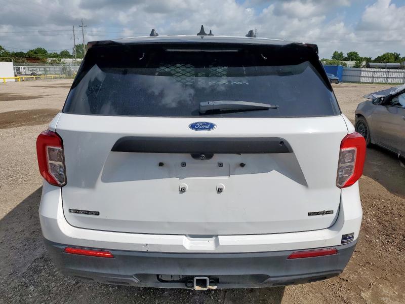 1FM5K8AC5NGA07866 - 2022 FORD EXPLORER POLICE INTERCEPTOR WHITE photo 6