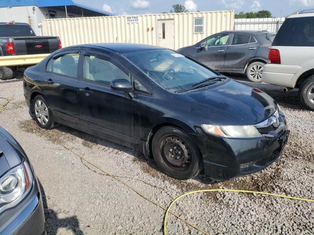 2HGFA1F59BH526384 - 2011 HONDA CIVIC LX BLACK photo 4