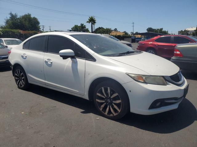 19XFB2F98EE214402 - 2014 HONDA CIVIC EXL WHITE photo 4