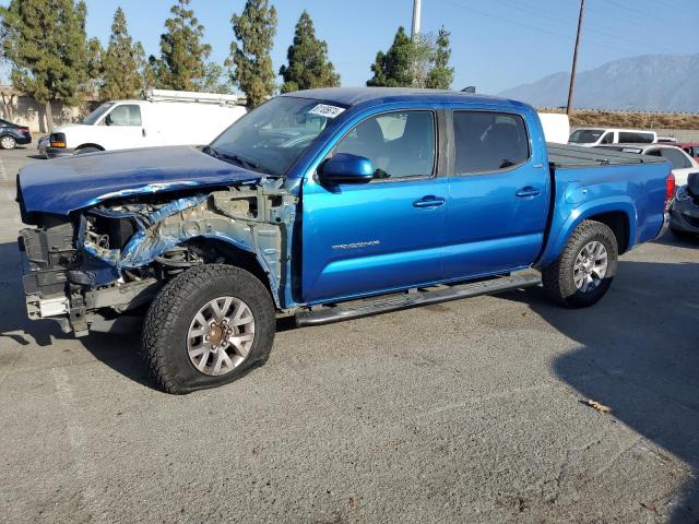 3TMAZ5CN1HM039493 - 2017 TOYOTA TACOMA DOUBLE CAB BLUE photo 1