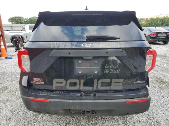 1FM5K8AB8NGA56065 - 2022 FORD EXPLORER POLICE INTERCEPTOR BLACK photo 6
