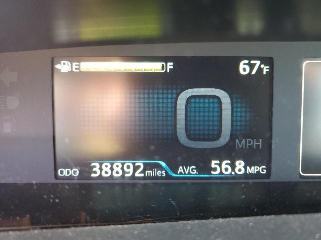 JTDKARFU1K3093827 - 2019 TOYOTA PRIUS GRAY photo 9