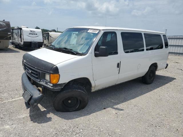 1FBSS31L87DA78496 - 2007 FORD ECONOLINE E350 SUPER DUTY WAGON WHITE photo 1