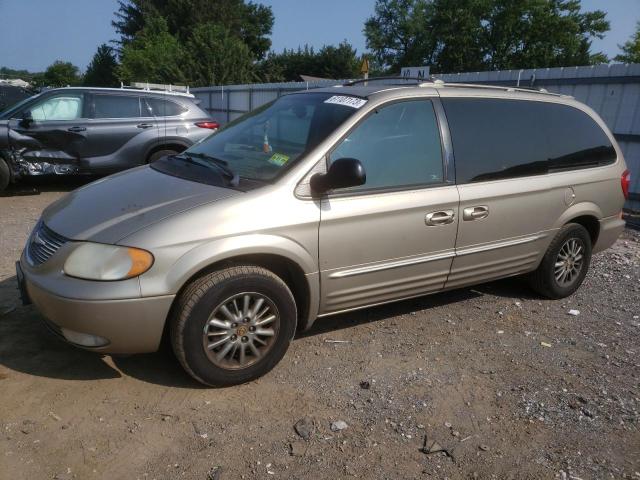 2C8GP64L42R537916 - 2002 CHRYSLER TOWN & COU LIMITED TAN photo 1