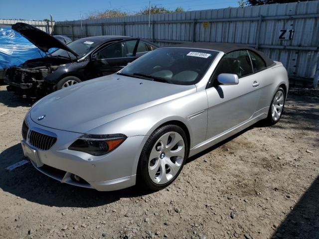 WBAEK73475B326345 - 2005 BMW 645 CI AUTOMATIC SILVER photo 1