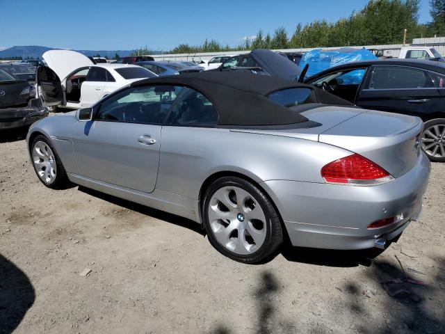 WBAEK73475B326345 - 2005 BMW 645 CI AUTOMATIC SILVER photo 2