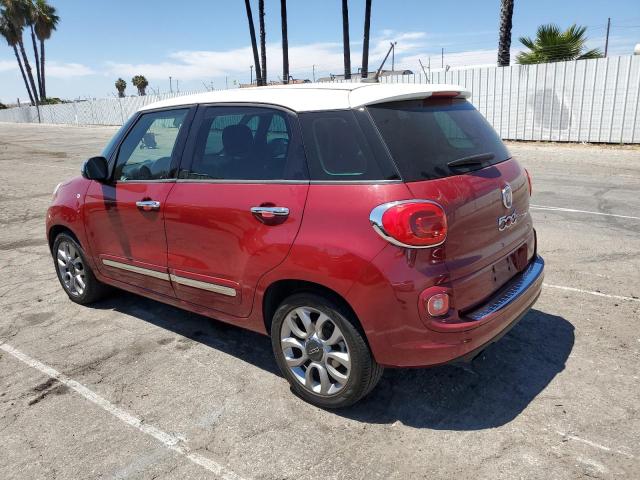 ZFBCFACH3EZ018405 - 2014 FIAT 500L LOUNGE RED photo 2