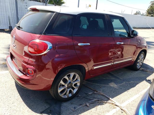 ZFBCFACH3EZ018405 - 2014 FIAT 500L LOUNGE RED photo 3