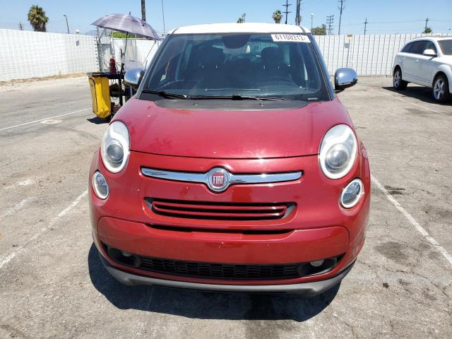 ZFBCFACH3EZ018405 - 2014 FIAT 500L LOUNGE RED photo 5