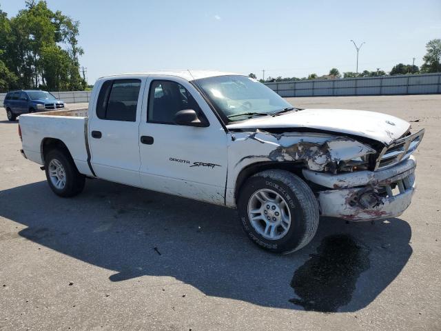 1B7HL2AX71S263755 - 2001 DODGE DAKOTA QUAD WHITE photo 4