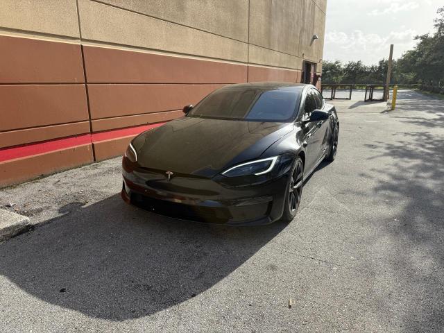 5YJSA1E52NF478767 - 2022 TESLA MODEL S 黑色 照片 2