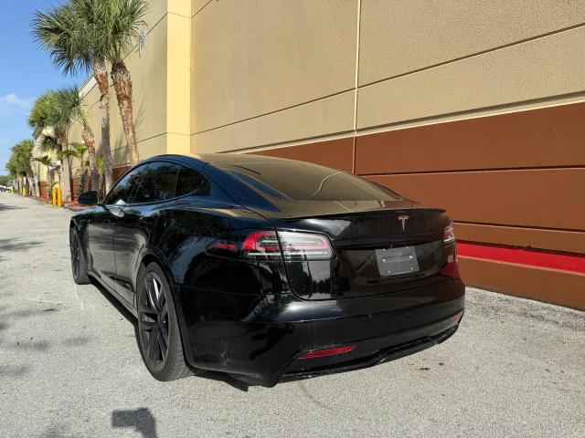 5YJSA1E52NF478767 - 2022 TESLA MODEL S 黑色 照片 3