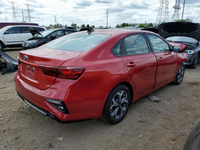 3KPF24AD6ME410523 - 2021 KIA FORTE FE RED photo 3