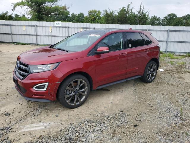 2FMPK4AP6HBC57973 - 2017 FORD EDGE SPORT RED photo 1