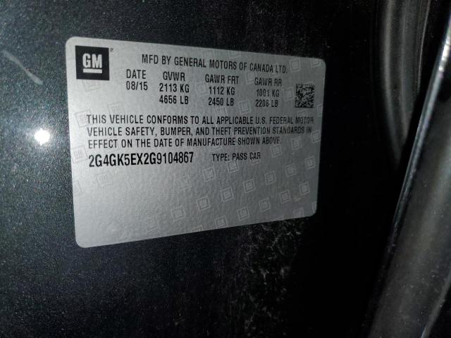 2G4GK5EX2G9104867 - 2016 BUICK REGAL 灰色 照片 12