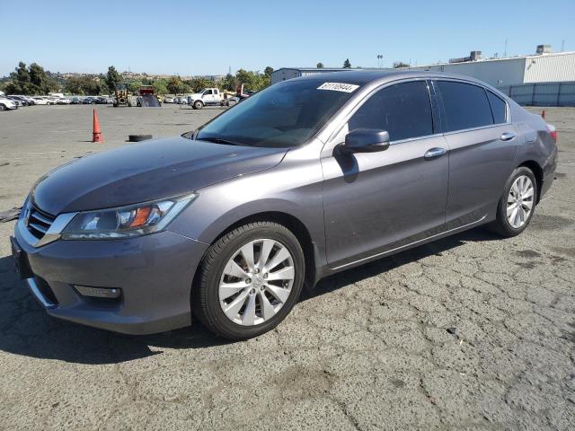 1HGCR3F80EA016266 - 2014 HONDA ACCORD EXL GRAY photo 1