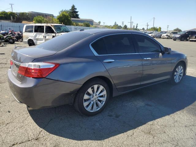 1HGCR3F80EA016266 - 2014 HONDA ACCORD EXL GRAY photo 3