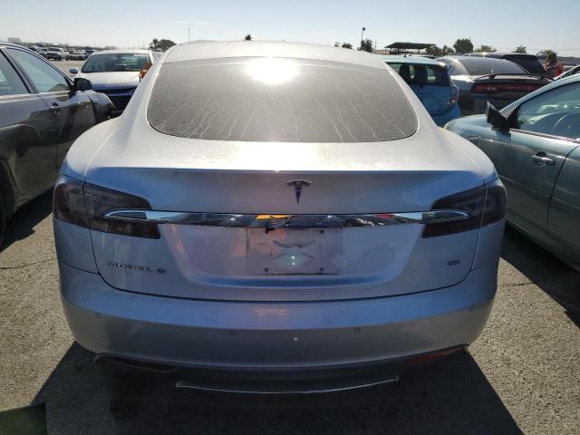 5YJSA1H18EFP42258 - 2014 TESLA MODEL S Մոխրագույն լուսանկար 6