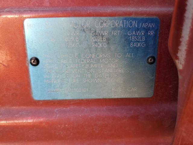 JS2YB413775108101 - 2007 SUZUKI SX4 ORANGE photo 12