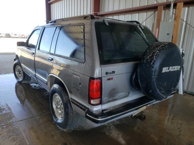 1GNDT13W0P2192055 - 1993 CHEVROLET BLAZER S10 GRAY photo 3