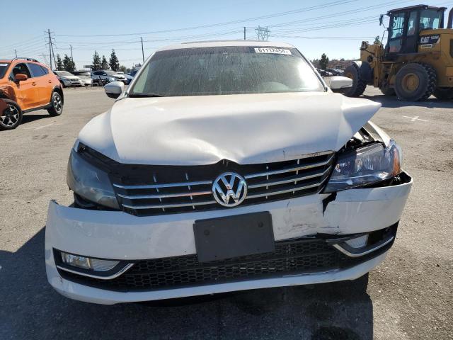 1VWCN7A37EC066273 - 2014 VOLKSWAGEN PASSAT SEL WHITE photo 5