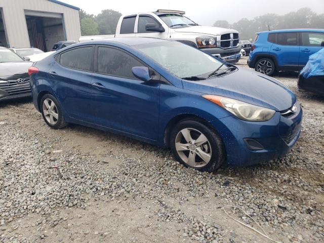 KMHDH4AE0DU942118 - 2013 HYUNDAI ELANTRA GLS BLUE photo 4