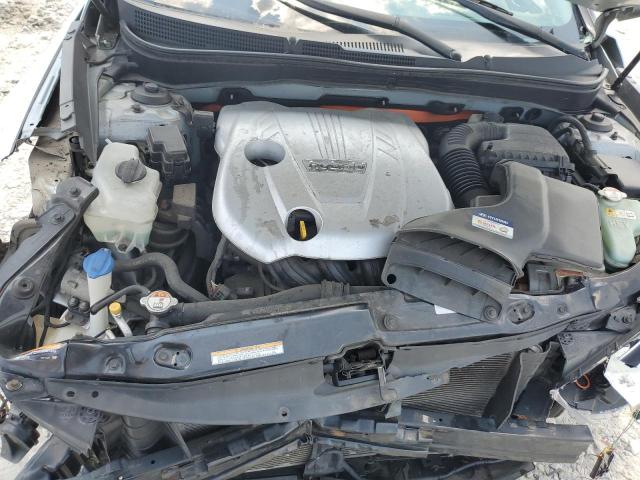 KMHEC4A45DA077691 - 2013 HYUNDAI SONATA HYBRID SILVER photo 11