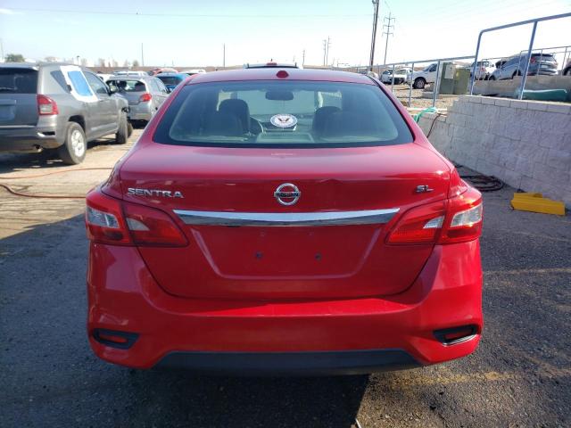 3N1AB7APXHY406584 - 2017 NISSAN SENTRA S RED photo 6