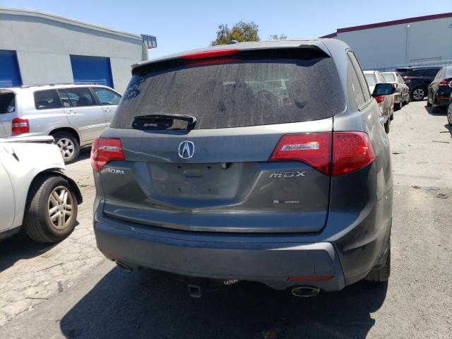 2HNYD283X8H500377 - 2008 ACURA MDX TECHNOLOGY GRAY photo 6