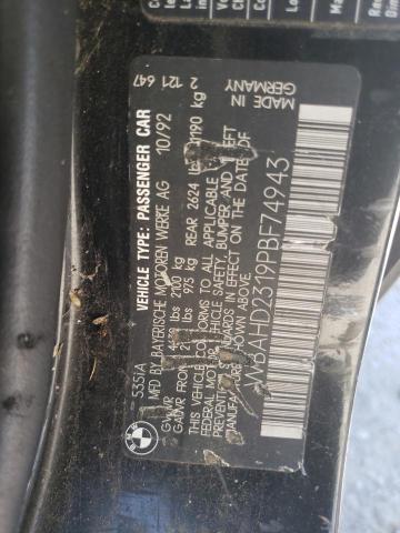 WBAHD2319PBF74943 - 1993 BMW 535 I AUTOMATIC შავი ფოტო 12